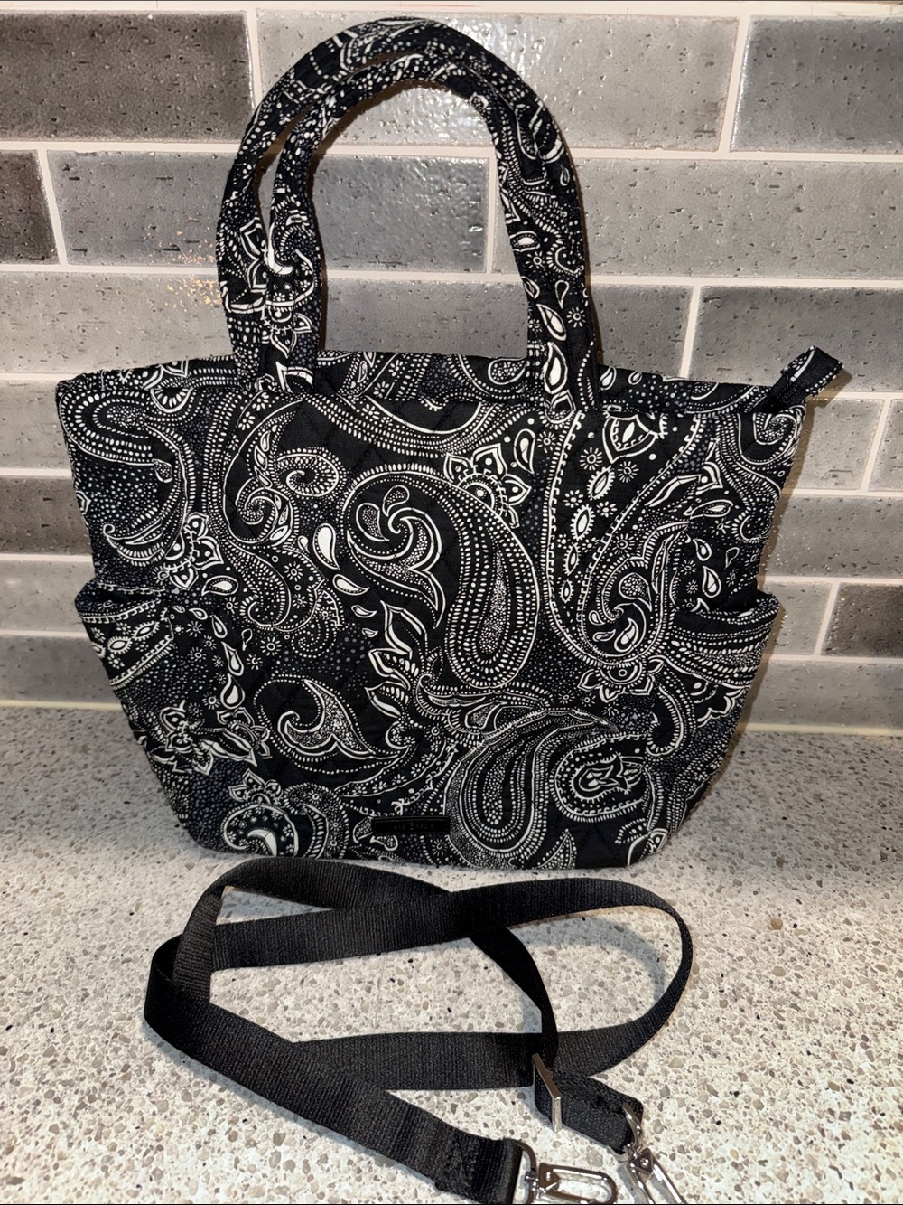 Vera Bradley StellarPaisley Tote Bag with Detachable Crossbody Strap. NWOT